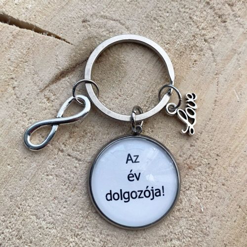 Az év dolgozója! - Üveglencsés kulcstartó